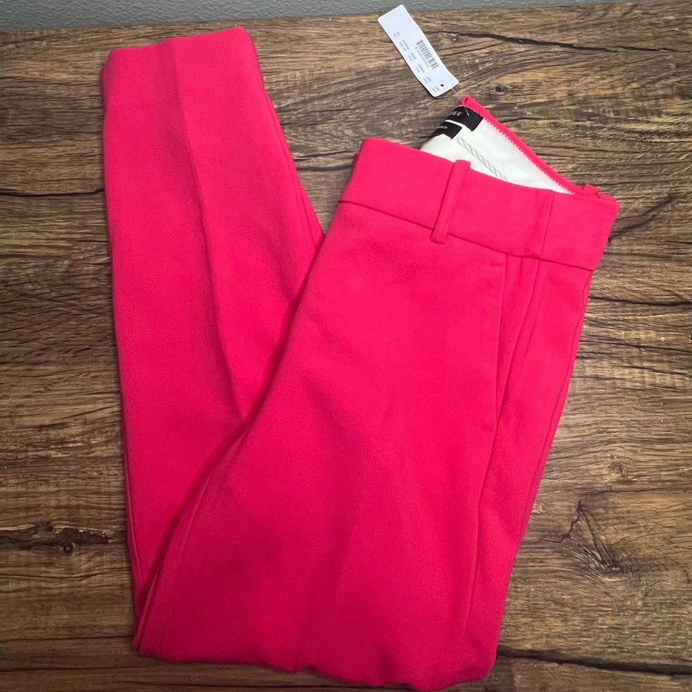 J.Crew Cameron Pant 4P Hot Pink Slim Ankle Work Career NWT